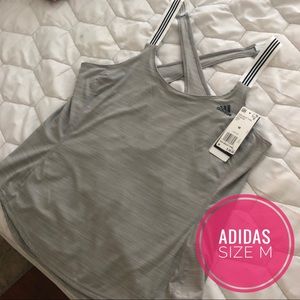 NWT Adidas tank with keyhole back